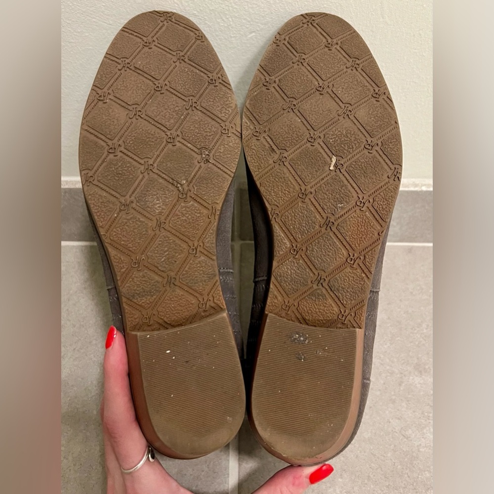 Jack Rogers Women’s Charcoal Suede Ankle Booties - Picture 7 of 9